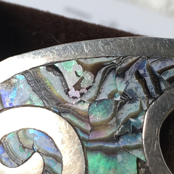 🖤Artisan💕Abalone silver pendant or brooch - Picture 2 of 10